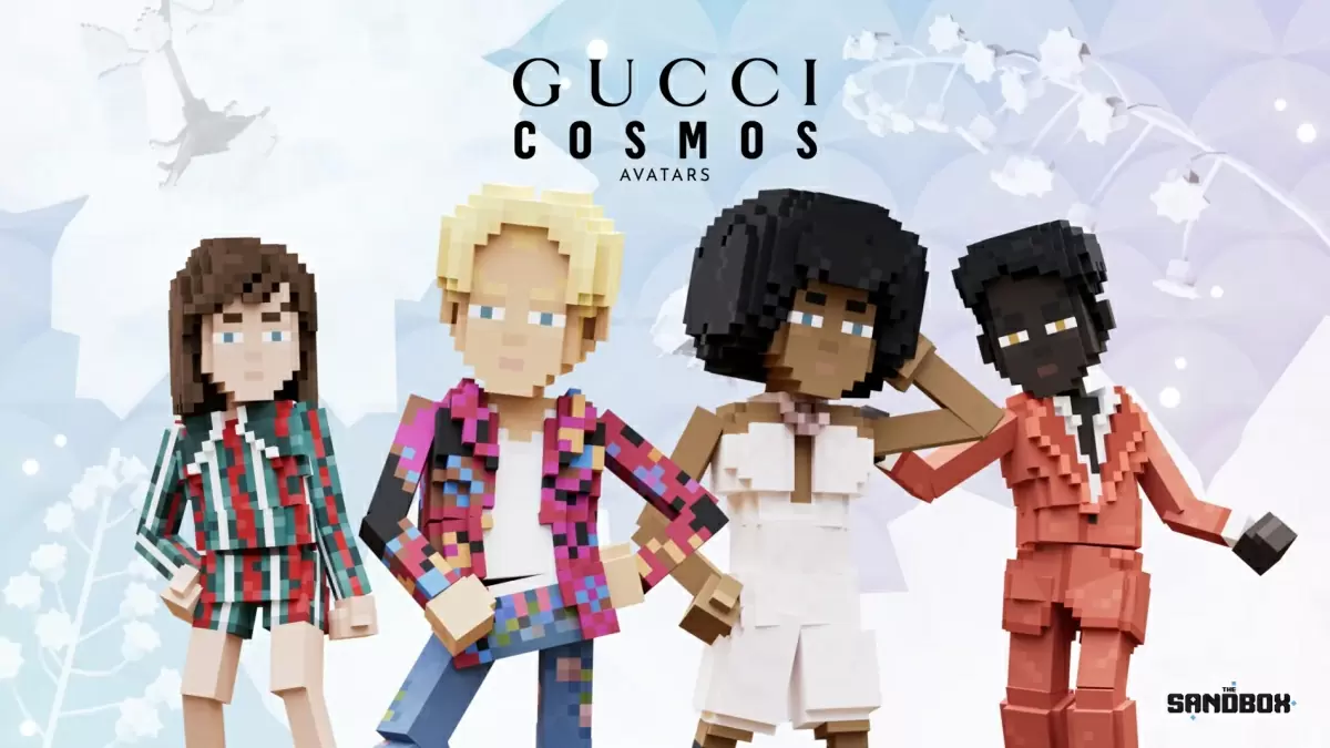 Скины Gucci для виртуальных аватаров в The Sandbox