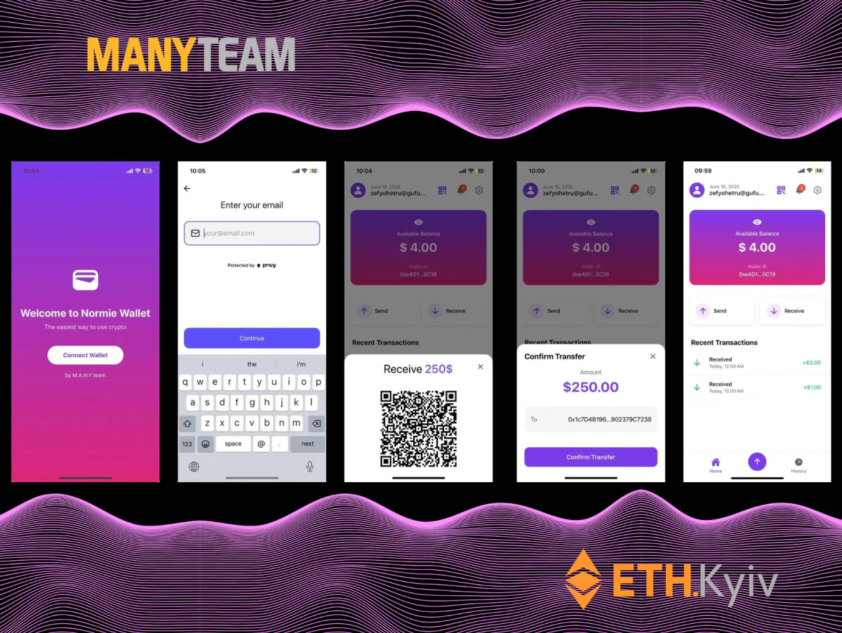 Інтерфейс Normie Wallet