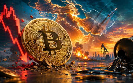 Bitcoin впав нижче $76 500 після ударів США по Ірану та стрибка нафти вище $93
