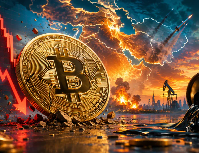 Bitcoin впав нижче $76 500 після ударів США по Ірану та стрибка нафти вище $93